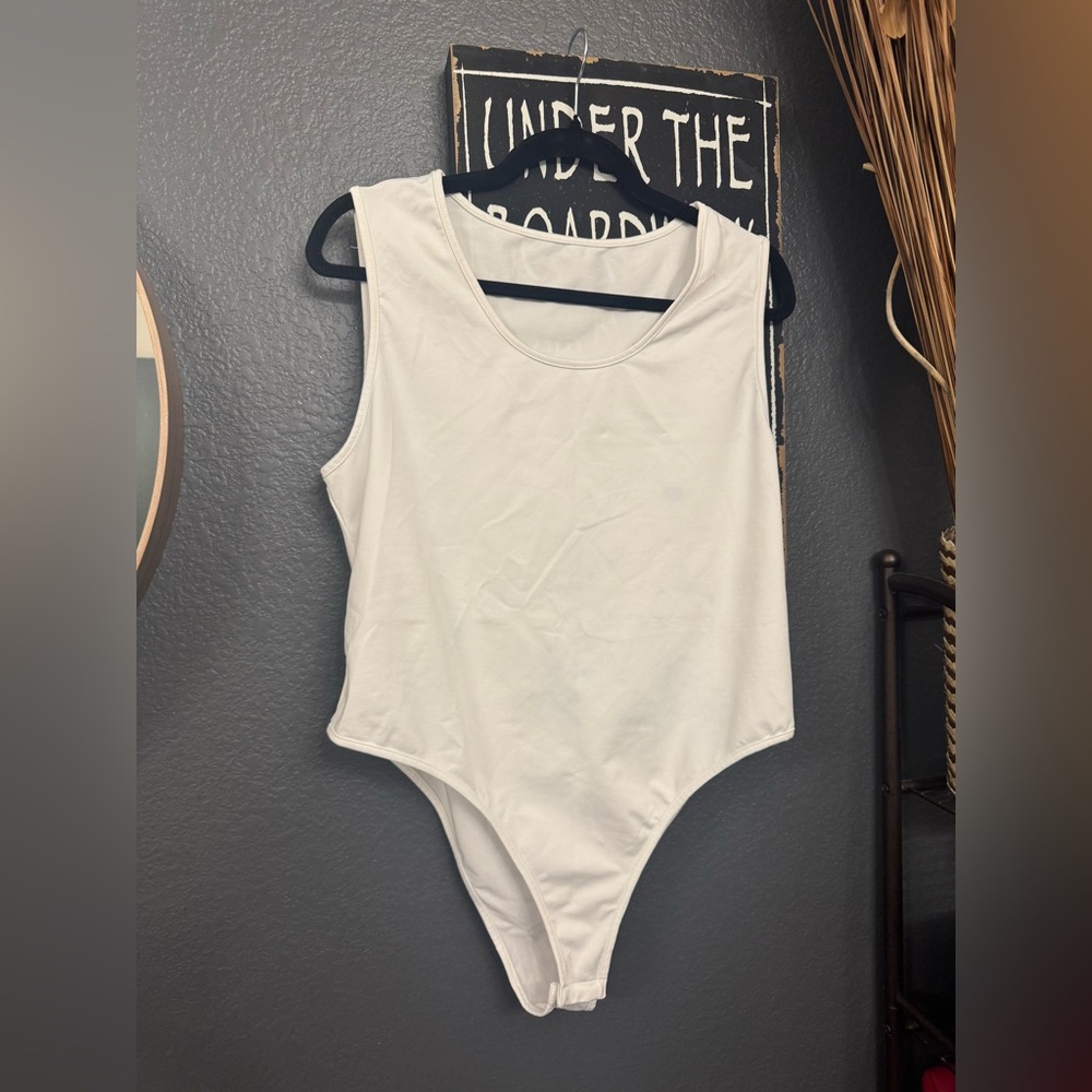 SHEIN White Sleeveless Kids Bodysuit. 2XL. New!